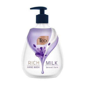 Зволожуюче рідке мило Teo Rich Milk Sensual Care фіолетовий, 400 мл 1041 фото