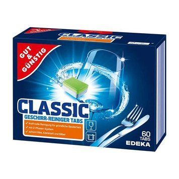 Таблетки для посудомийних машин Gut & Gunstig Edeka Power Classic, 60 шт 1050 фото