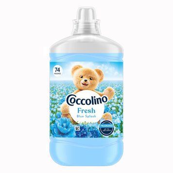 Концентрований кондиціонер для білизни Coccolino Fresh Blue Splash свіжий, 74 прання, 1702 мл, блакитний 1056 фото