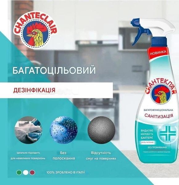 Спрей дезінфікуючий Chante Clair Multiuso Igienizzante 625 мл 1102 фото