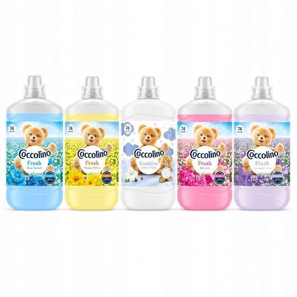 Концентрований кондиціонер для білизни Coccolino Fresh Blue Splash свіжий, 74 прання, 1702 мл, блакитний 1056 фото