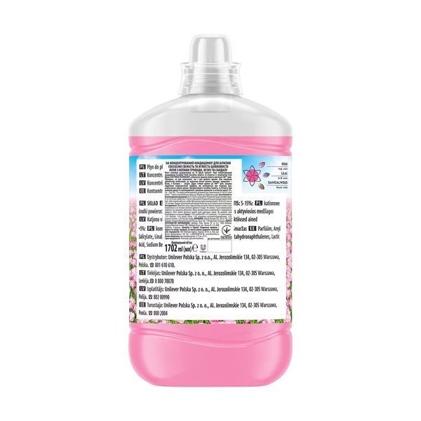 Концентрований кондиціонер для білизни Coccolino Fresh Blue Splash свіжий, 74 прання, 1702 мл, блакитний 1056 фото