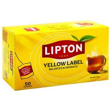 Чорний чай Lipton Yellow Label 50 пакетиків, 100 г 1103 фото
