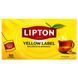 Чорний чай Lipton Yellow Label 50 пакетиків, 100 г 1103 фото 2
